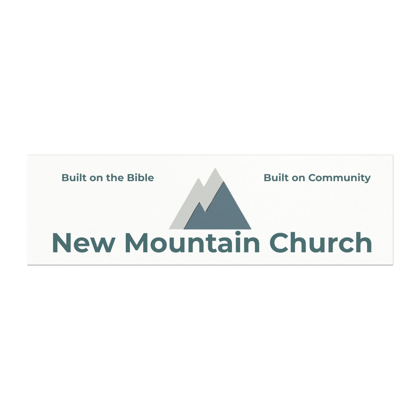 New Mountain Church Car Magnet