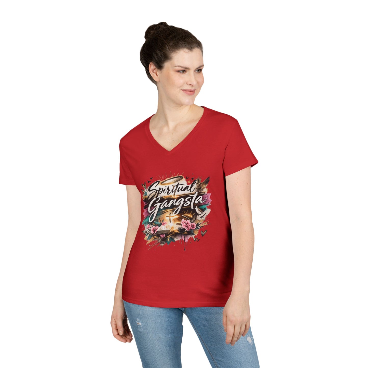 Spiritual Gangsta V-Neck Tee