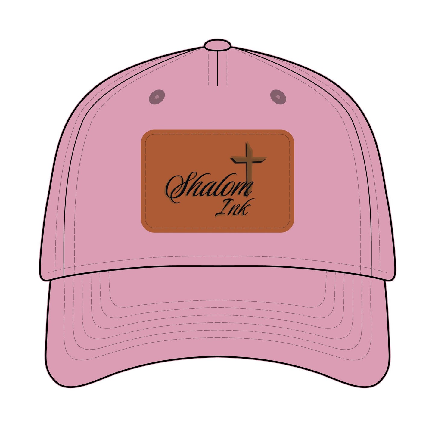 Shalom Ink – Leather Patch Baseball Cap