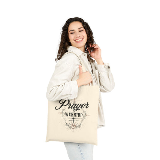 Prayer Warrior Canvas Tote Bag