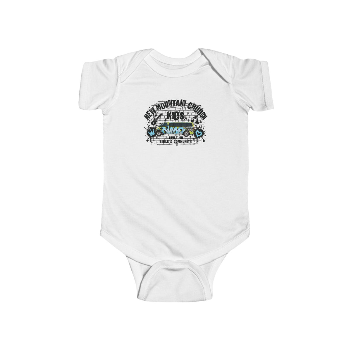 New Mountain Church Kids Onesie