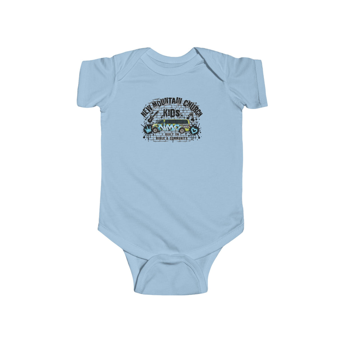 New Mountain Church Kids Onesie