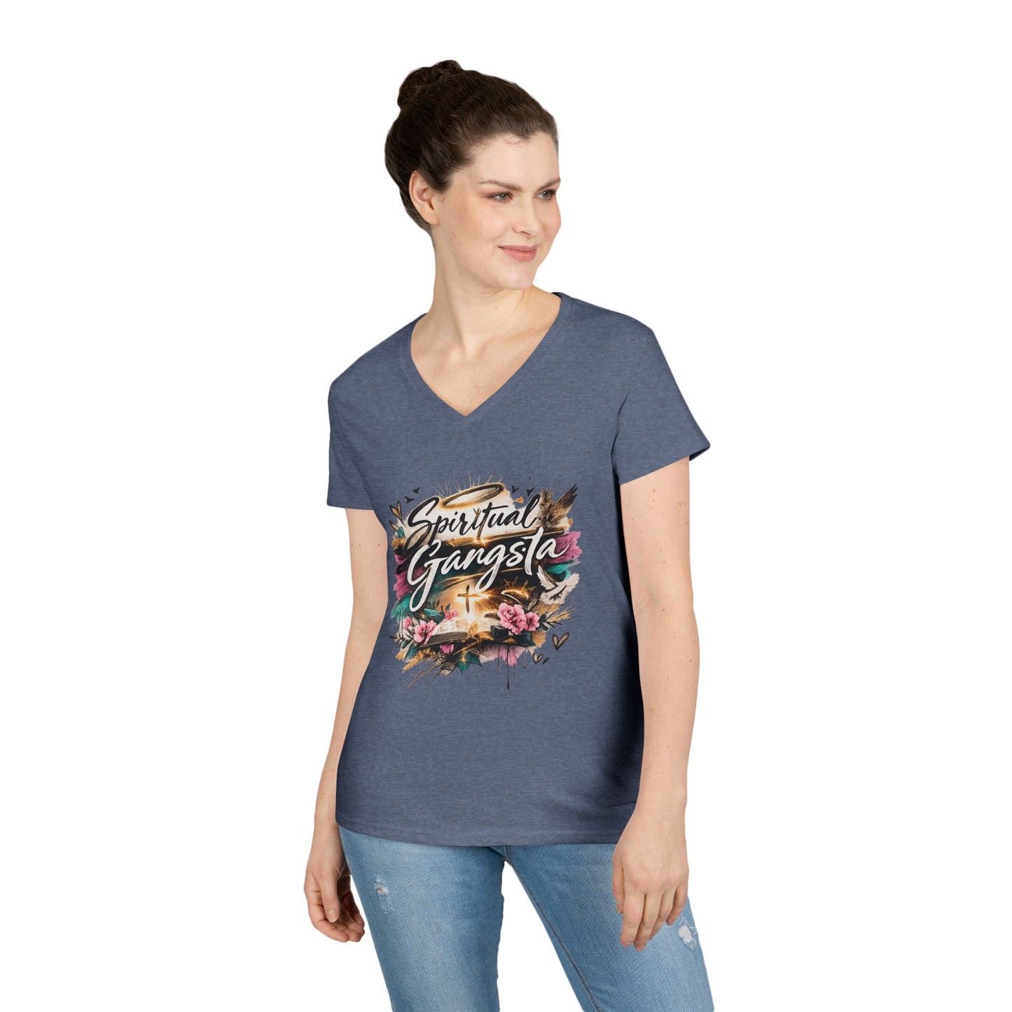 Spiritual Gangsta V-Neck Tee