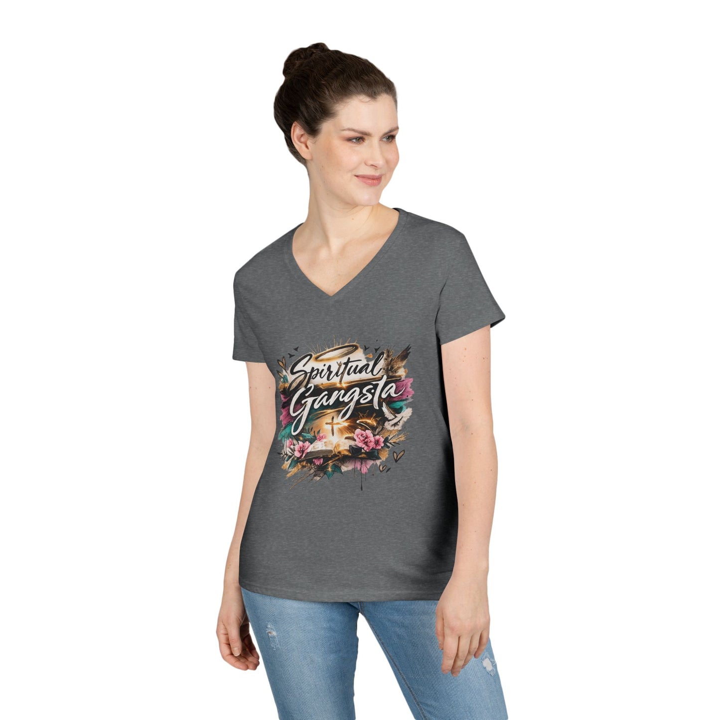 Spiritual Gangsta V-Neck Tee