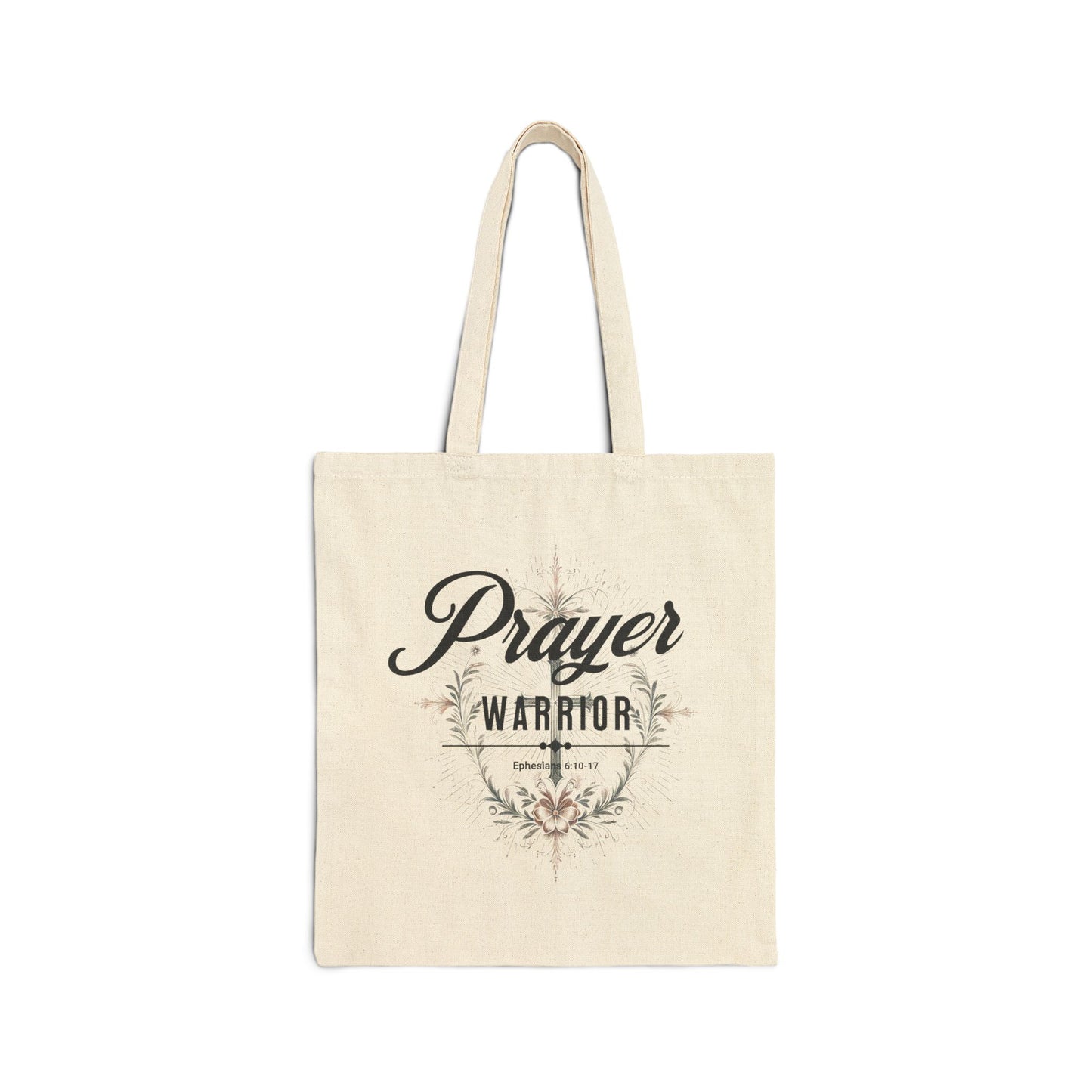 Prayer Warrior Canvas Tote Bag