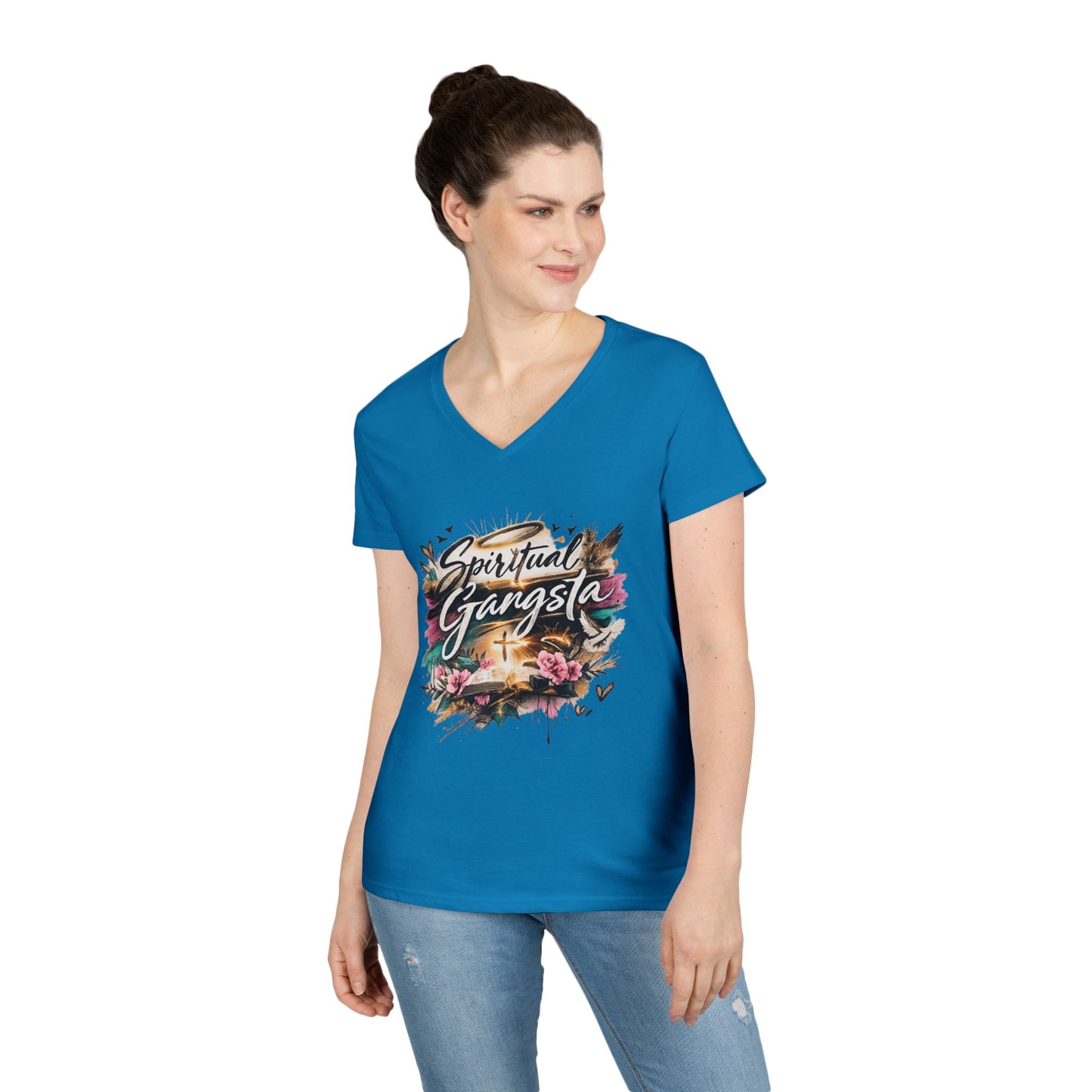 Spiritual Gangsta V-Neck Tee