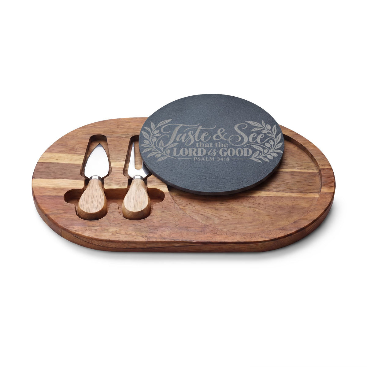 Taste and See Charcuterie Board – Christian Scripture Serving Set