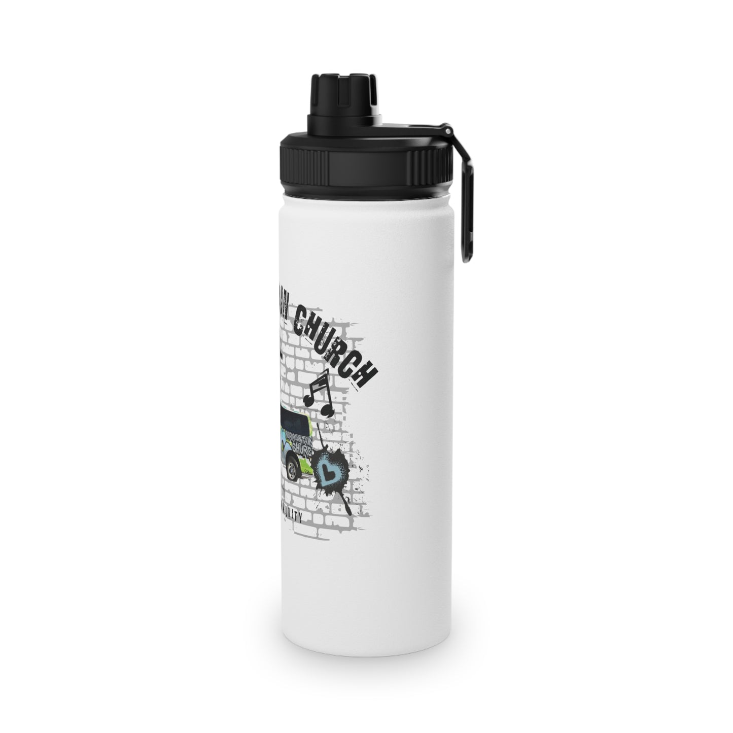 New Mountain Church Water Bottle