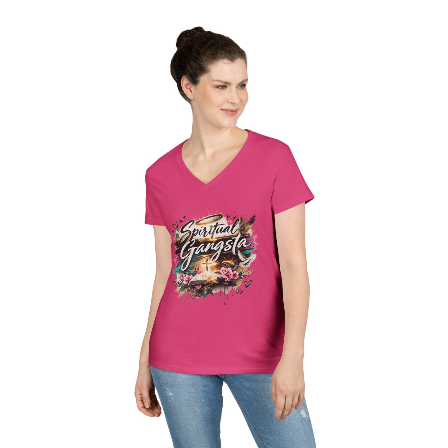 Spiritual Gangsta V-Neck Tee