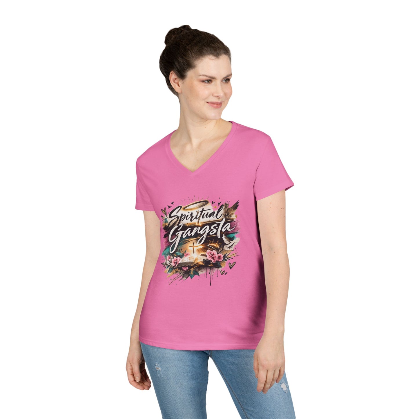 Spiritual Gangsta V-Neck Tee