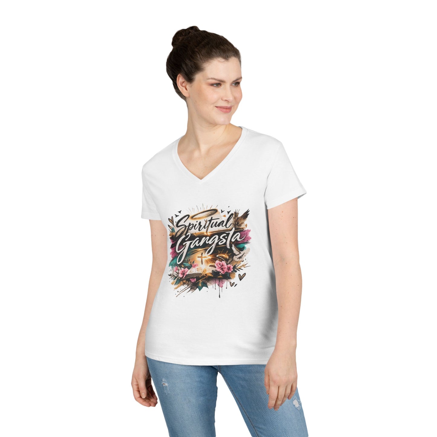Spiritual Gangsta V-Neck Tee