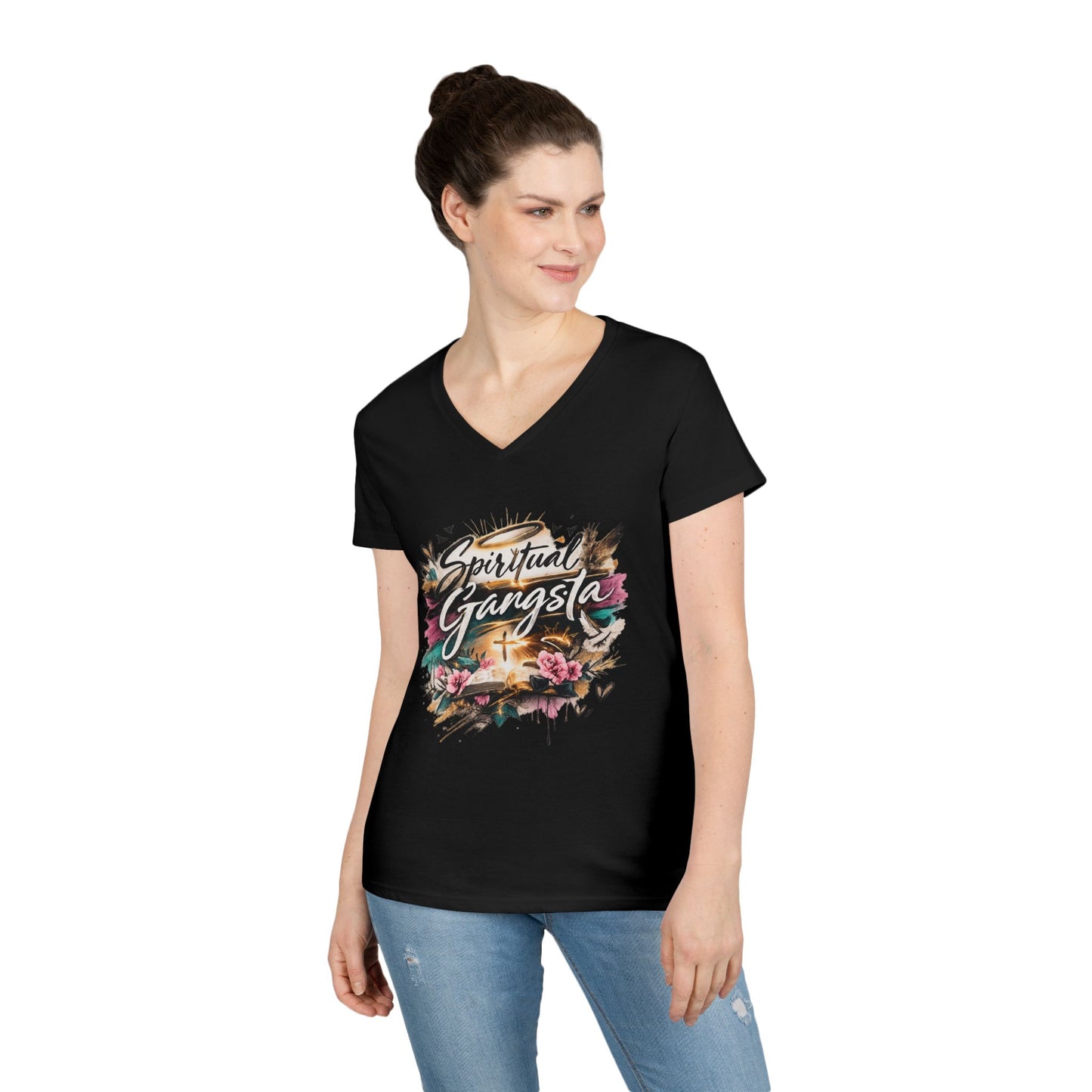 Spiritual Gangsta V-Neck Tee