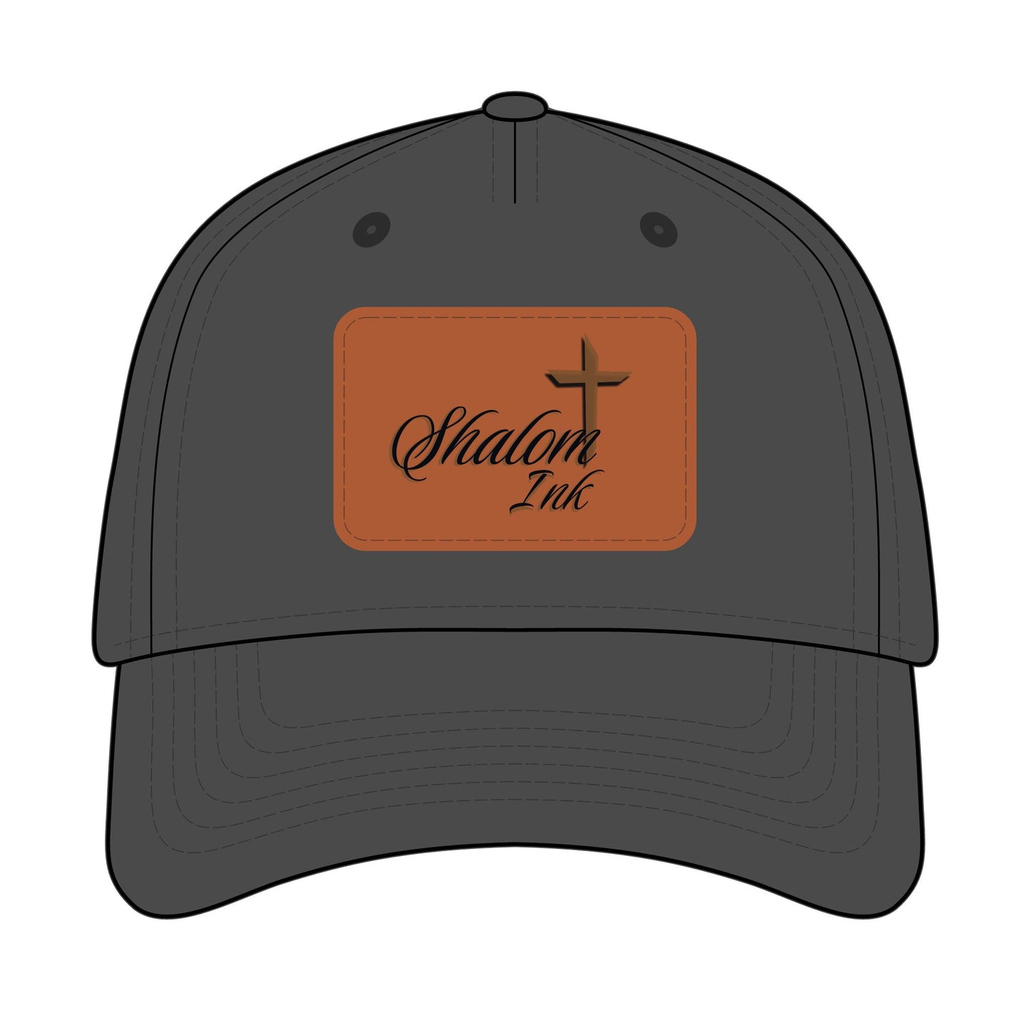 Shalom Ink – Leather Patch Baseball Cap