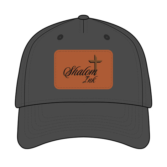 Shalom Ink – Leather Patch Baseball Cap