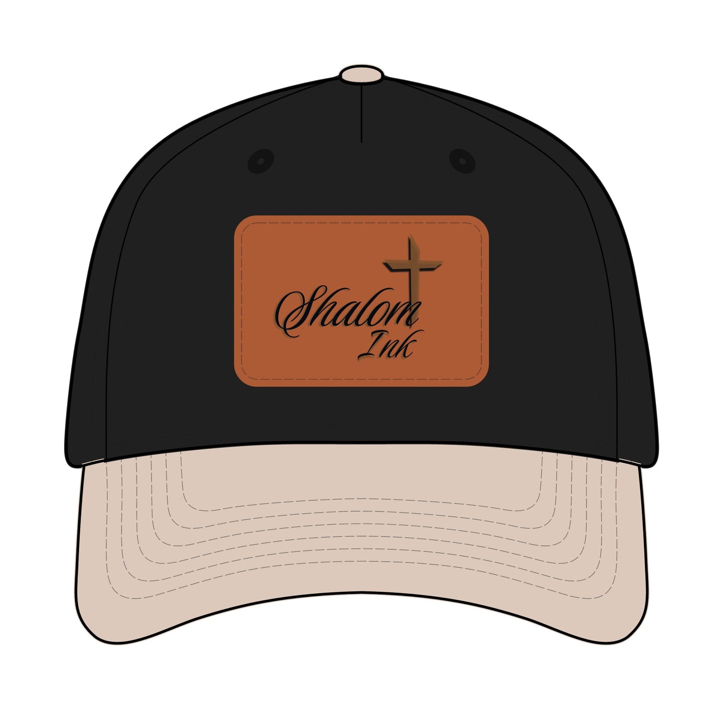 Shalom Ink – Leather Patch Baseball Cap