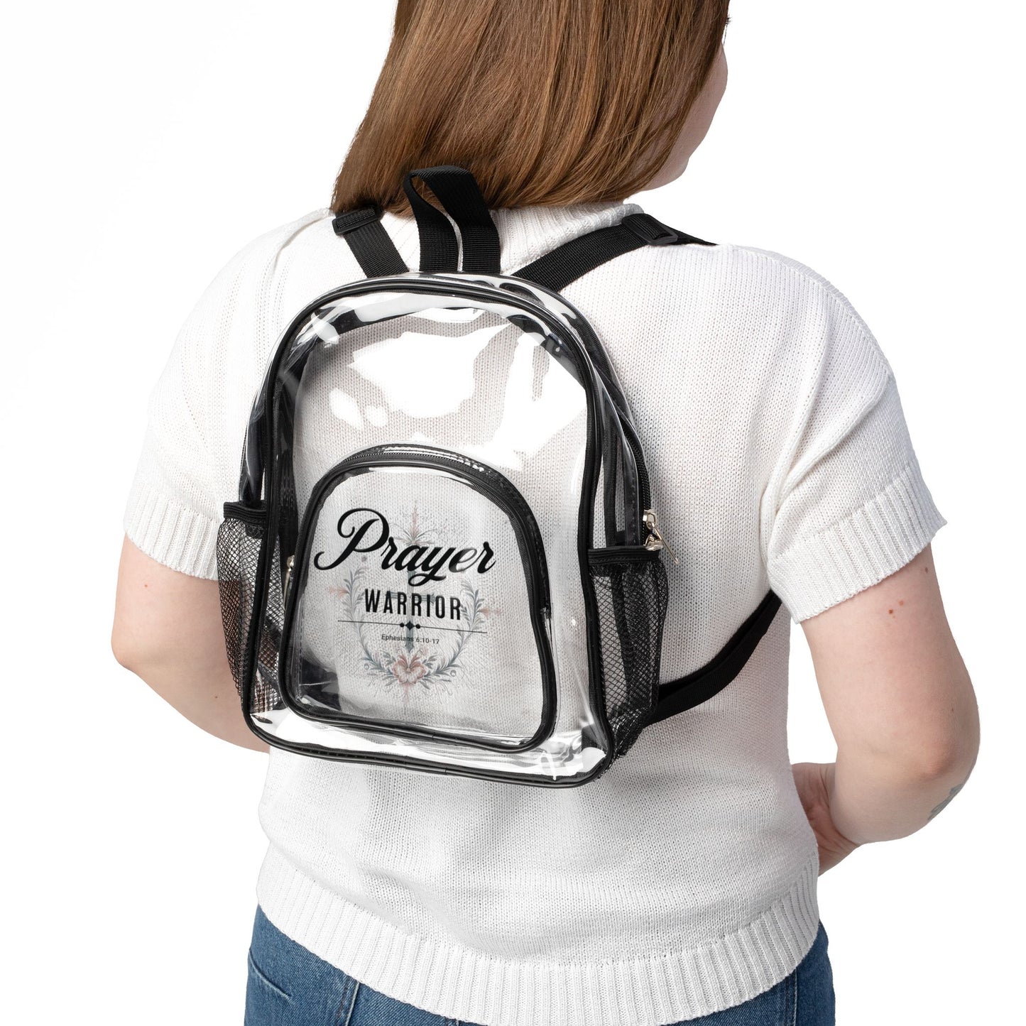 Prayer Warrior Clear Stadium Event Backpack