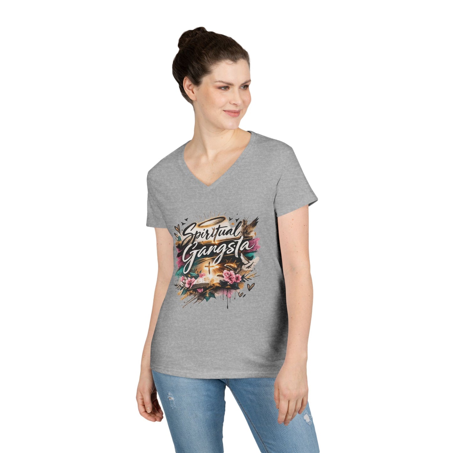 Spiritual Gangsta V-Neck Tee