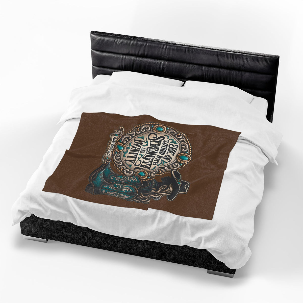 She Is Clothed with Strength and Dignity Velveteen Plush Blanket