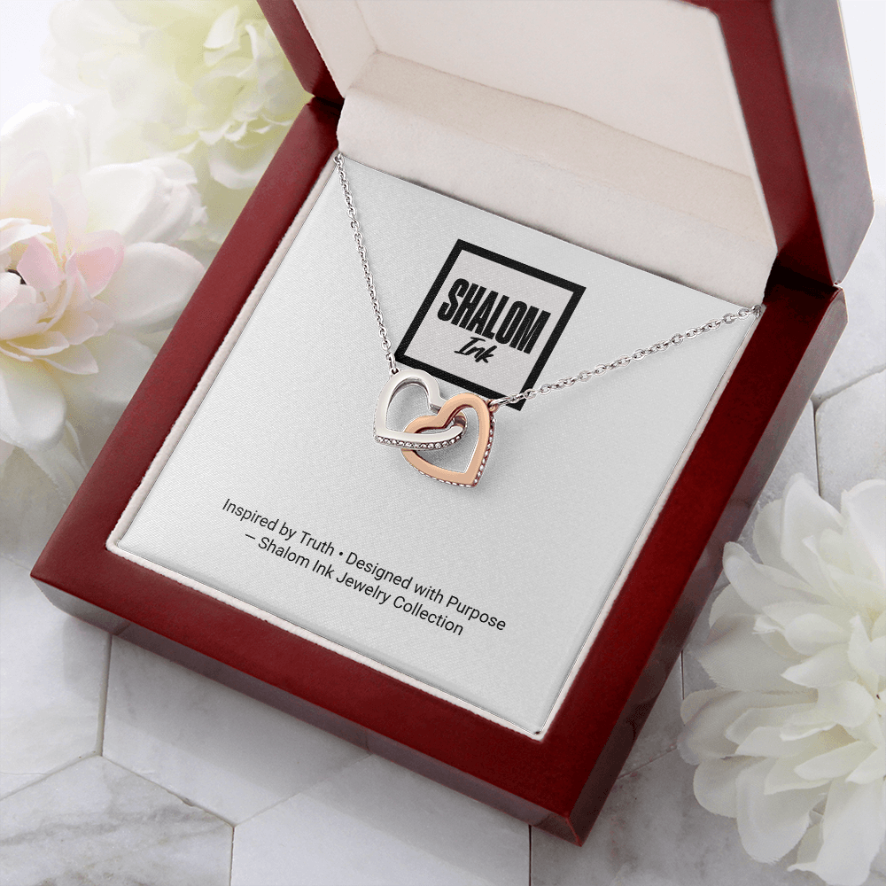 Interlocking Hearts Necklace – A Symbol of Eternal Love & Faith